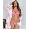 image:imageAvidlove Women Lingerie Set Sexy Bra and Panty Sets Heart Lingerie 2 Piece LingerieHot Pink