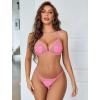 image:imageAvidlove Women Lingerie Set Sexy Bra and Panty Sets Heart Lingerie 2 Piece LingerieHot Pink