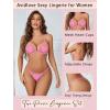image:imageAvidlove Women Lingerie Set Sexy Bra and Panty Sets Heart Lingerie 2 Piece LingerieHot Pink