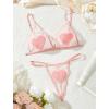 image:imageAvidlove Women Lingerie Set Sexy Bra and Panty Sets Heart Lingerie 2 Piece LingeriePink