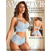 image:imageAvidlove Women Lingerie Sets Sexy Lace Bra and Panty Sets 2 Piece Lace Babydoll Outfits SXXLLight Blue
