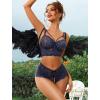 image:imageAvidlove Women Lingerie Sets Sexy Lace Bra and Panty Sets 2 Piece Lace Babydoll Outfits SXXLNavy Blue