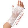 image:imageAvidlove Women Short Lace Gloves Fingerless Bridal Wrist Glove Opera Evening Wedding Tea Party Prom Cosplay Gothic ClothesWhite