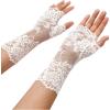 image:imageAvidlove Women Short Lace Gloves Fingerless Bridal Wrist Glove Opera Evening Wedding Tea Party Prom Cosplay Gothic ClothesWhite