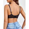 image:imageAvidlove Womens Lace Underwire Bra Sexy Mesh Balconette Unlined Everyday Bra LingerieBlack