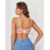 image:imageAvidlove Womens Lace Underwire Bra Sexy Mesh Balconette Unlined Everyday Bra LingerieChampagne