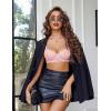 image:imageAvidlove Womens Lace Underwire Bra Sexy Mesh Balconette Unlined Everyday Bra LingerieLight Pink