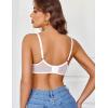 image:imageAvidlove Womens Lace Underwire Bra Sexy Mesh Balconette Unlined Everyday Bra LingerieWhite
