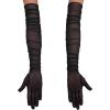 image:imageAvidlove Womens Long Sheer Gloves Tulle Mesh Gloves 1920s Wedding Opera Tea Party Dance GloveBlack