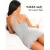 image:imageAvidlove Womens Nightgown Sexy Lace Sleepwear V Neck Full Slip Chemise Lingerie Cotton Night Gowns Babydoll Sleepshirt1 Light Grey