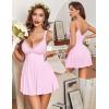 image:imageAvidlove Womens Nightgown Sexy Lingerie Sleepwear Lace Chemise Modal Babydoll Slip NightiesPink