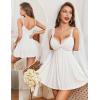 image:imageAvidlove Womens Nightgown Sexy Lingerie Sleepwear Lace Chemise Modal Babydoll Slip NightiesWhite