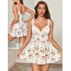image:imageAvidlove Womens Nightgown Sexy Lingerie Sleepwear Lace Chemise Modal Babydoll Slip NightiesWhite Floral