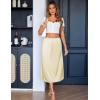 image:imageAvidlove Womens Satin Half Slip 36 Lace Long Underskirt SXXLBeige