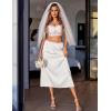 image:imageAvidlove Womens Satin Half Slip 36 Lace Long Underskirt SXXLBlackWhite