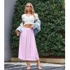image:imageAvidlove Womens Satin Half Slip 36 Lace Long Underskirt SXXLLight Purple