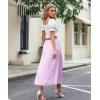 image:imageAvidlove Womens Satin Half Slip 36 Lace Long Underskirt SXXLLight Purple