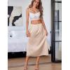 image:imageAvidlove Womens Satin Half Slip 36 Lace Long Underskirt SXXLWhiteLight Khaki