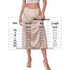 image:imageAvidlove Womens Satin Half Slip 36 Lace Long Underskirt SXXLWhiteLight Khaki