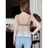 image:imageAvidlove Womens Sexy Fishnet Mesh Long Sleeve Tops Mock Neck Sheer Lace SeeThrough Blouse Bodycon Clubwear Party TopsWhite