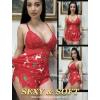 image:imageAvidlove Womens Sweetness Cami Set Lace Camisole Lingerie Nightwear Sexy Pajamas Lounge SetsChristmas Reindeer Red