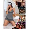 image:imageAvidlove Womens Sweetness Cami Set Lace Camisole Lingerie Nightwear Sexy Pajamas Lounge SetsGrey