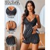 image:imageAvidlove Womens Sweetness Cami Set Lace Camisole Lingerie Nightwear Sexy Pajamas Lounge SetsPolka Dots