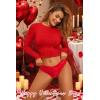 image:imageAvidlove Womens Underwear Lace Cheeky Panties Criss Cross Back Bikini Thongs Sexy UndiesBlackRedWhiteDark Green