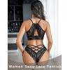 image:imageAvidlove Womens Underwear Lace Cheeky Panties Criss Cross Back Bikini Thongs Sexy UndiesBlackWhite