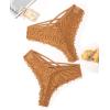 image:imageAvidlove Womens Underwear Lace Cheeky Panties Criss Cross Back Bikini Thongs Sexy UndiesBronze