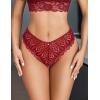 image:imageAvidlove Womens Underwear Lace Cheeky Panties Criss Cross Back Bikini Thongs Sexy UndiesBurgundy
