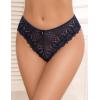 image:imageAvidlove Womens Underwear Lace Cheeky Panties Criss Cross Back Bikini Thongs Sexy UndiesDark Blue