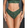 image:imageAvidlove Womens Underwear Lace Cheeky Panties Criss Cross Back Bikini Thongs Sexy UndiesDark Green