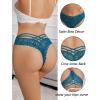 image:imageAvidlove Womens Underwear Lace Cheeky Panties Criss Cross Back Bikini Thongs Sexy UndiesPeacock Blue