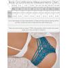 image:imageAvidlove Womens Underwear Lace Cheeky Panties Criss Cross Back Bikini Thongs Sexy UndiesPeacock Blue