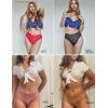 image:imageAvidlove Womens Underwear Lace Cheeky Panties Criss Cross Back Bikini Thongs Sexy UndiesRedDark BlueLight BrownPink