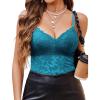 image:imageAvidlove Lace Bralette for Women V Neck Camisole Lingerie Spaghetti Strap Tube Slim Tank TopBlue Green