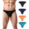 image:imageAvidlove Mens Bikini Underwear Low Rise Briefs Microfiber Underpants 4 PackBlack2navy BlueOrangeBlue