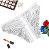 image:imageAvidlove Panties for Women Sexy Cheeky Underwear Criss Cross Lace Hipster PantyWhite