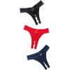 image:imageAvidlove Sexy Panties for Women Lace Cheeky Underwear Low Rise T Back Hipster Thong 13 PackBlackrednavy Blue