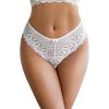 image:imageAvidlove Womens Underwear Lace Cheeky Panties Criss Cross Back Bikini Thongs Sexy UndiesWhite