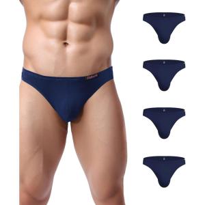 image:imageAvidlove Mens Bikini Underwear Low Rise Briefs Microfiber Underpants 4 PackBlue