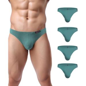 image:imageAvidlove Mens Bikini Underwear Low Rise Briefs Microfiber Underpants 4 PackGreen