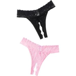 image:imageAvidlove Sexy Panties for Women Lace Cheeky Underwear Low Rise T Back Hipster Thong 13 PackBlackpink