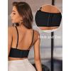 image:imageAvidlove Lace Bralettes for Women Y2k Strap Bustier Cami Top V Neck Camisole LingerieBlack