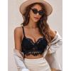 image:imageAvidlove Lace Bralettes for Women Y2k Strap Bustier Cami Top V Neck Camisole LingerieBlack