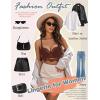 image:imageAvidlove Lace Bralettes for Women Y2k Strap Bustier Cami Top V Neck Camisole LingerieBrown