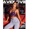image:imageAvidlove Lace Bralettes for Women Y2k Strap Bustier Cami Top V Neck Camisole LingerieDark Purple