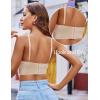 image:imageAvidlove Lace Bralettes for Women Y2k Strap Bustier Cami Top V Neck Camisole LingerieKhaki
