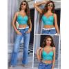 image:imageAvidlove Lace Bralettes for Women Y2k Strap Bustier Cami Top V Neck Camisole LingerieLight Green